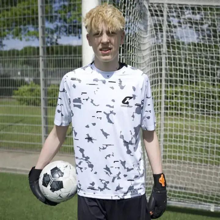 Actual product image Catch & Keep Trikot White Camou Torwarttrikot Gr. XL Kurzarm Fussball Shirt (XL)