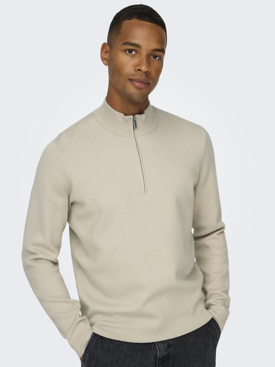 Actual product image Only & Sons Onscooper Reg 12 Half Zip High Neck Knit (XXL)