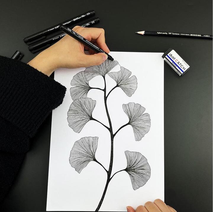Produktbild Tombow Mono Drawing Pen (Schwarz, 4 x)
