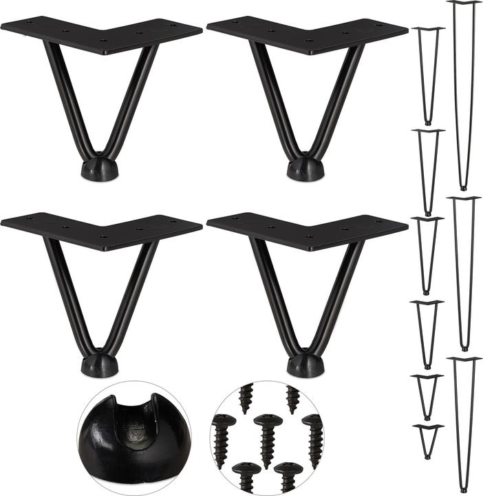 Produktbild Relaxdays Hairpin Tischbein 4er Set