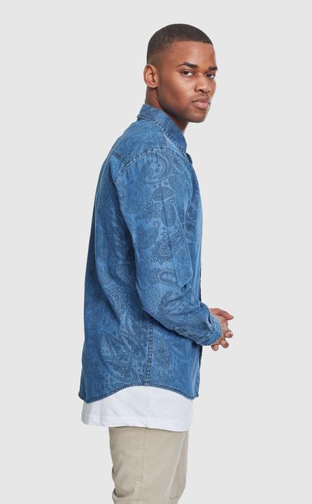 Immagine prodotto Urban Classics Camicia di jeans stampata Paisley (S)