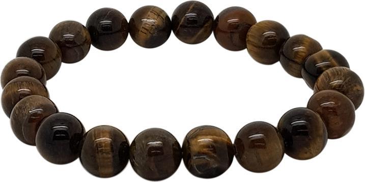 Leyda Armband Herren Tigerauge Braun (20 cm, Stein)