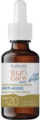 Produktbild Floslek Sun Care Derma Sun Drops Multifunctional Anti-Aging Face Serum Spf20 30Ml (30 ml)