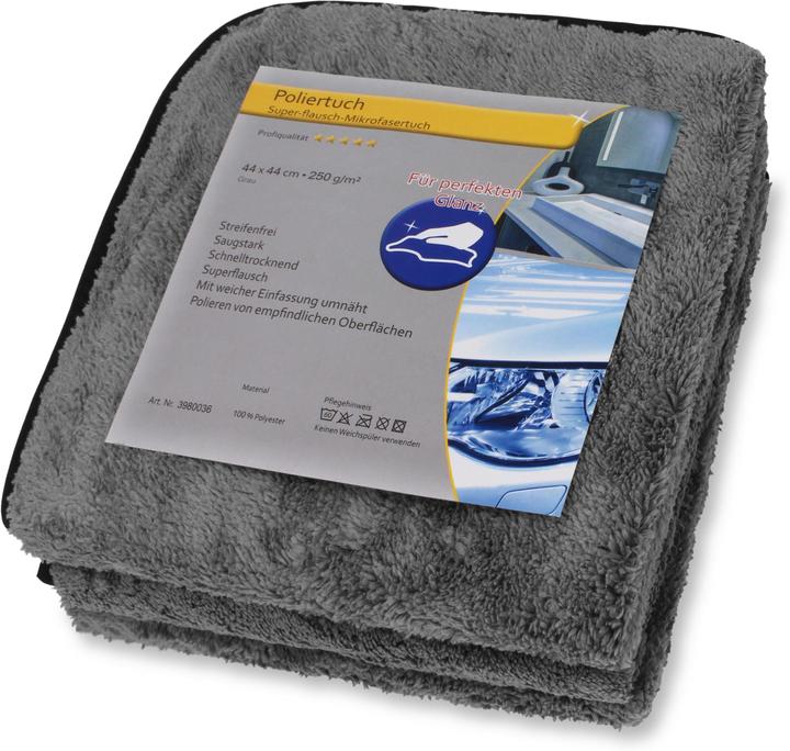 Produktbild Normani 6 Stück Poliertuch Superflausch-Mikrofasertuch (44 x 44 cm)