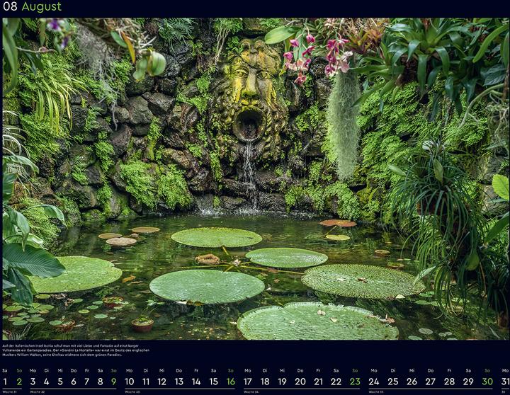 Produktbild Die schönsten Gärten der Welt - Wandkalender 2026 (60 x 45 cm, Harter Einband, Deutsch)