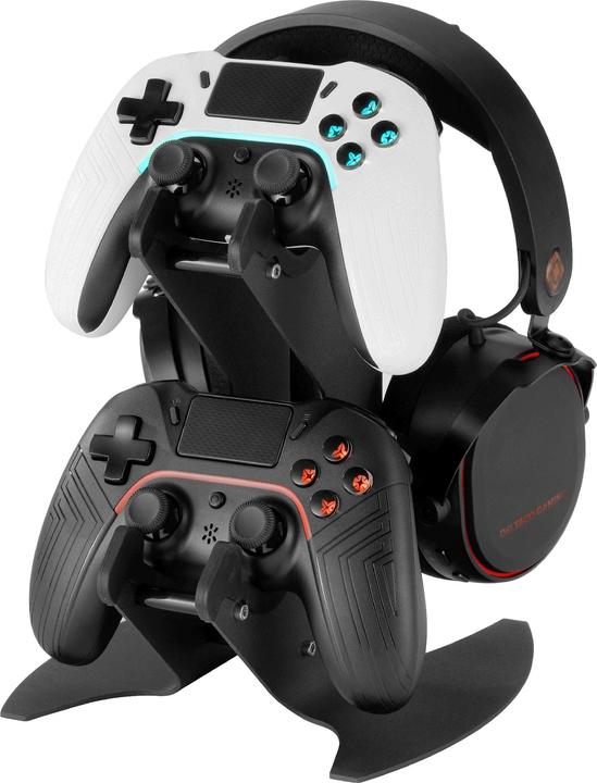 Produktbild Deltaco Gaming Dual Controller- & Headsetständer (Switch, PS5, PS4, Android, iOS, Mac, PC, PS3, PS4 Pro, Switch Lite, Switch OLED, Xbox Series X, Xbox Series S, Xbox One S, Xbox 360)
