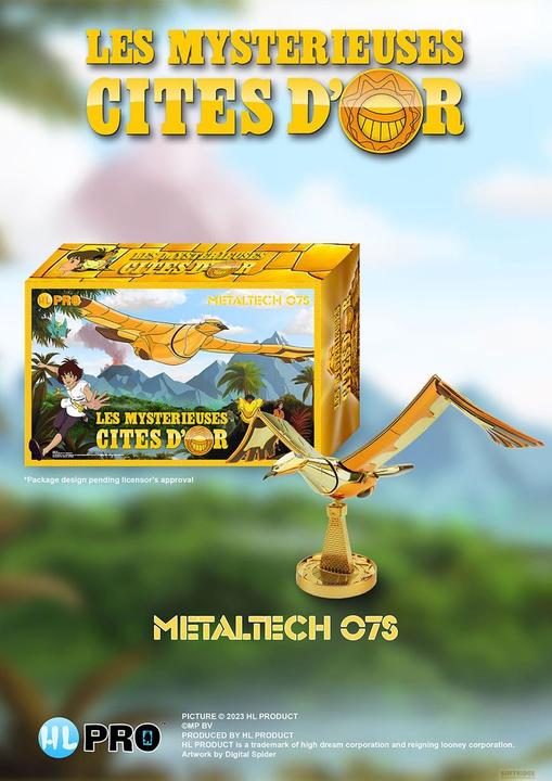 Image du produit HL Pro Les Mystérieuses Cités d'Or Figurine Diecast Metaltech 07S Le condor doré 17 cm