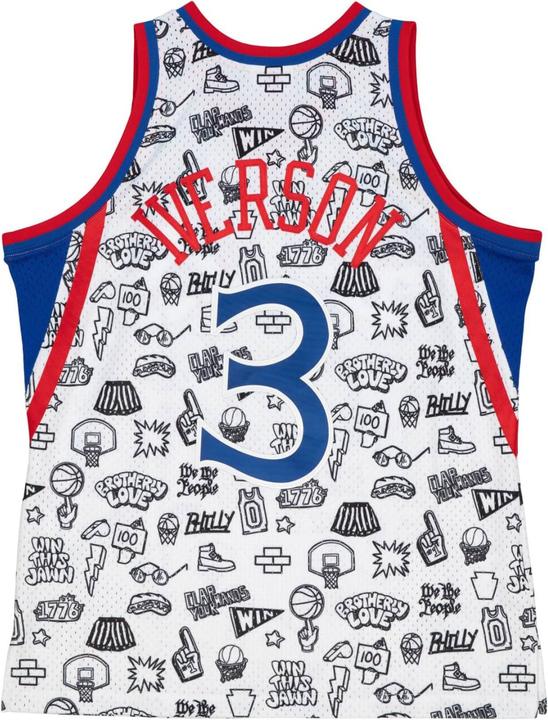 Immagine prodotto Mitchell & Ness M&N DOODLE Maglia Swingman Philadelphia 76ers - S (S)