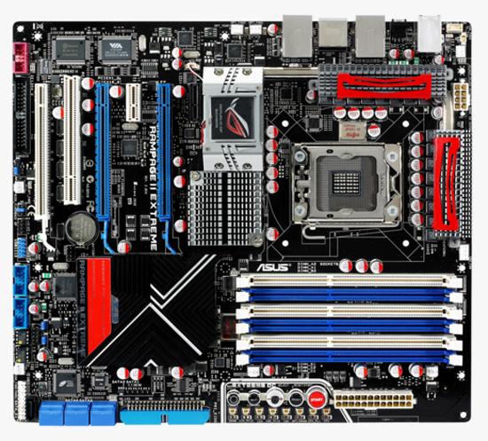 Produktbild ASUS Rampage II Extreme, Intel X58, LGA 1366, Tri-SLI (LGA 1366, ATX)