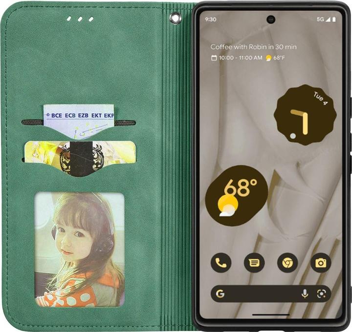Actual product image König Design Case Mobile Protection for Google Pixel 7A Case Cover Flip Pocket Wallet Cases New (Google Pixel 7a)