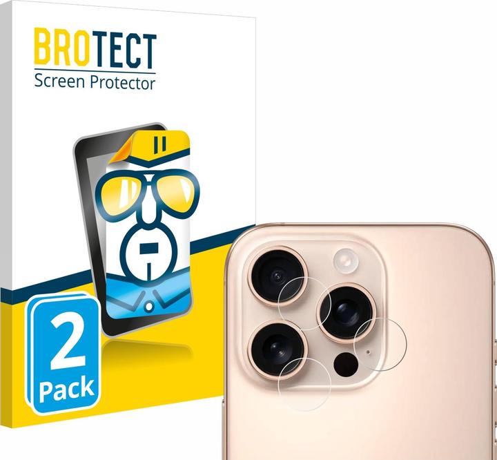 Actual product image BROTECT Screen Protector Clear (2 Piece, Apple iPhone 16 Pro Max)