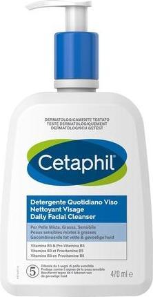 Image du produit Cetaphil Daily Facial Cleanser 473ml (Chiffons de nettoyage, 470 ml)
