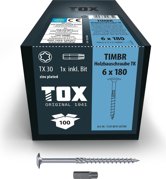 Tox TIMBR 6,0 x 180 TK (100 pcs.) - buy at Galaxus