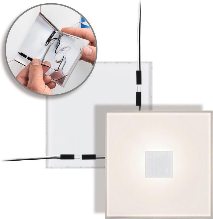 Produktbild Paulmann LumiTiles Square Basisset (Warmweiss, 1 cm, Indoor)