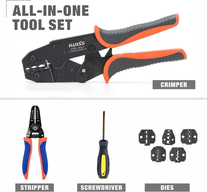 Image du produit Iwiss Kit d'outils de sertissage