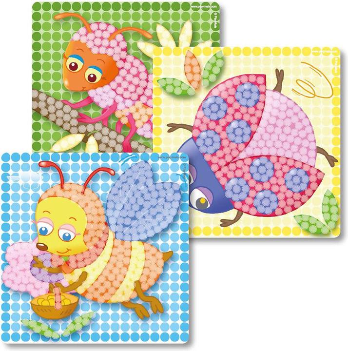 Produktbild PlayMais Mosaikkarten zum Dekorieren von Insekten