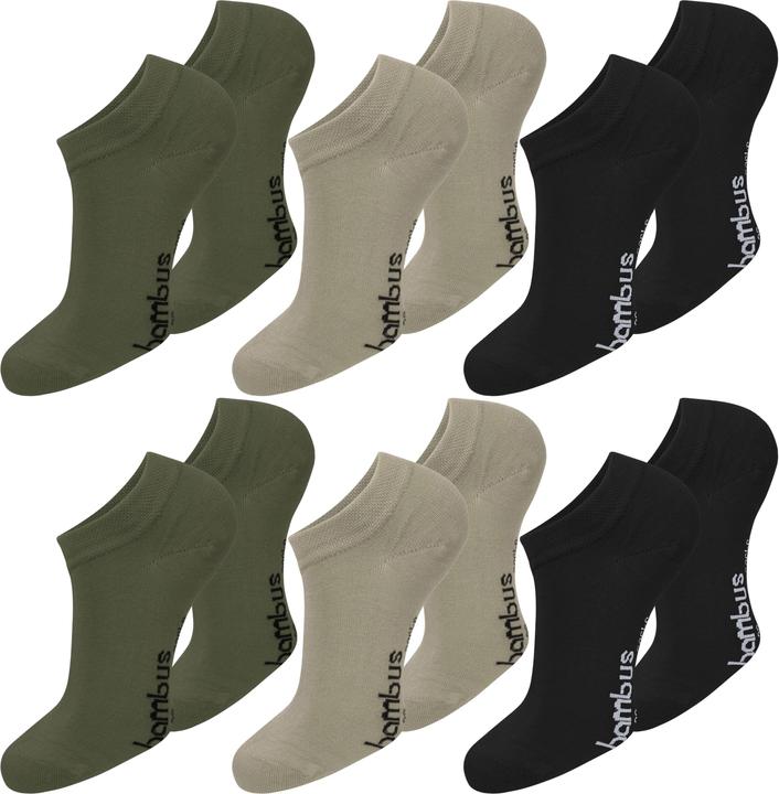 Immagine prodotto Normani 6 Paar Bambus-Gesundheitssocken Sneakers (confezione da 6, 35 - 38)