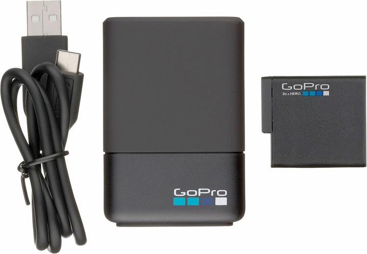 Immagine prodotto GoPro Doppio caricatore + batteria per Hero 5 / 6 / 7 (eroe 5, Eroe 6, Eroe 7, Eroe 8)