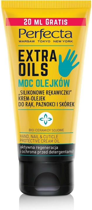 Perfecta Body Extra Oils Silicone Gloves Cream-Oil For Hands Nails And Cuticles 80Ml (80 ml)
