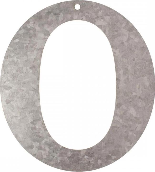 Glorex Metal letter galvanised O