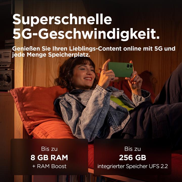Produktbild Motorola Moto G35 (128 GB, Leaf Green, 6.72", Dual SIM, 50 Mpx, 5G)