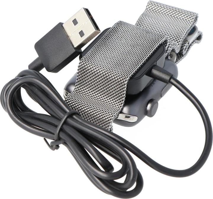 Produktbild AccuCell USB Ladestation passend für Apple Watch Series 1, 2, 3, 4, 5 schwarz