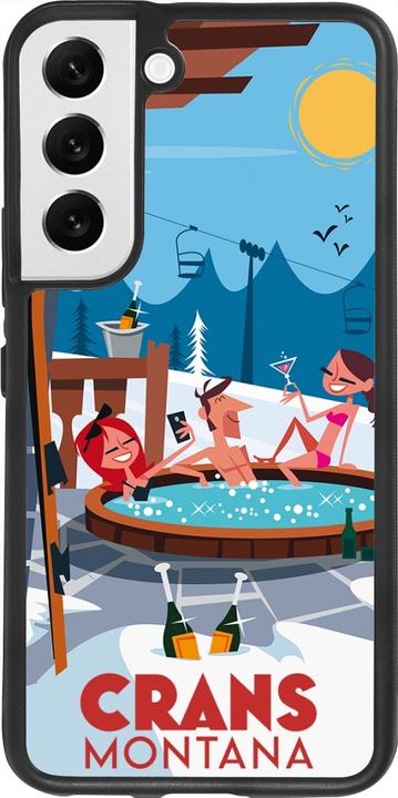 Actual product image PhoneLook Cover Silicone Black Crans-Montana Mountain Jacuzzi (Samsung Galaxy S22)