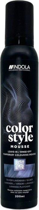 Indola Color Style Mousse Silber Lavendel 200 ml (200 ml, Schaumfestiger)