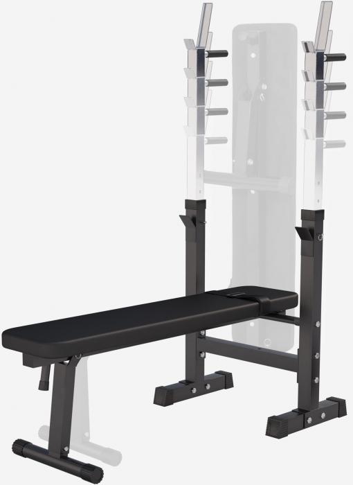 Actual product image Gorilla Sports Weight bench with shelf
