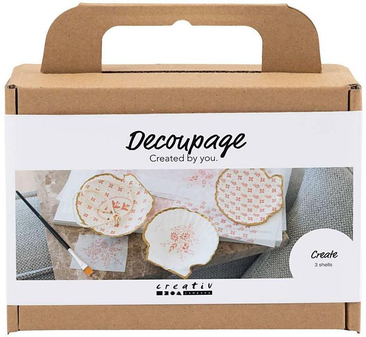 Creativ Company Bastelset Decopatch Muschel-Schalen