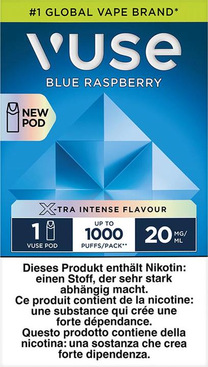 Actual product image Vuse Blue Raspberry (Raspberry)