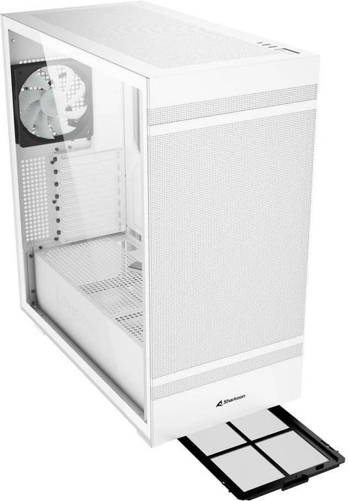 Actual product image Sharkoon Rebel C50 White RGB ATX (mATX, Mini-ITX, ATX)