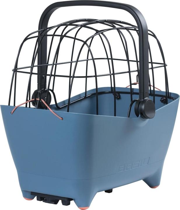 Productafbeelding Basil BUDDY MIK 2.0, hondenfietsmand, vervaagd denim (32 l)