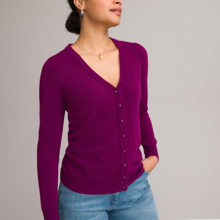 Immagine prodotto Anne Weyburn Cardigan con scollo a V e tocco di cashmere (32, 34)