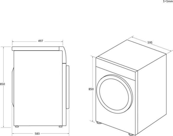 Produktbild Haier HW 90 BD14979 U1 Smart hOn App (9 kg, Links, EU-Stecker)