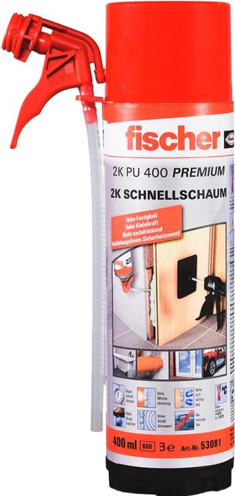 Actual product image Fischer Fisc Premium Quick Fit Foam PU400 053081 (400 ml)