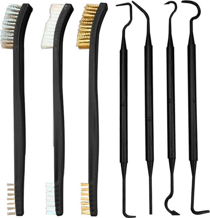 Produktbild König Design Drahtbürste Reinigungsbürste Metallbürste Messing Nylon Edelstahl Bürste Set Neu