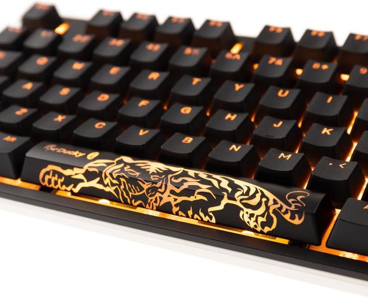 Actual product image Ducky ONE 2 Backlit PBT Gaming Keyboard, MX-Black, RGB LED - black (US) (US, Cable)