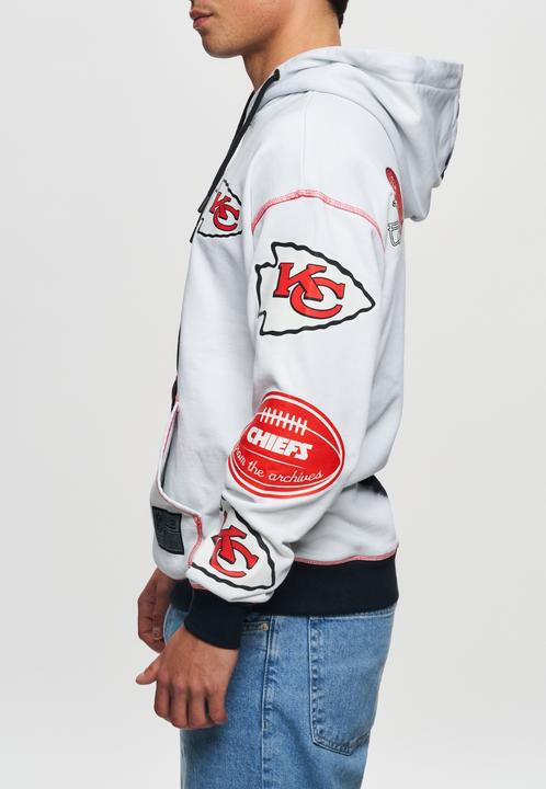 Immagine prodotto Recovered Felpa con cappuccio in pile Re:covered - INK DYE Kansas City Chiefs - XXL (XXL)