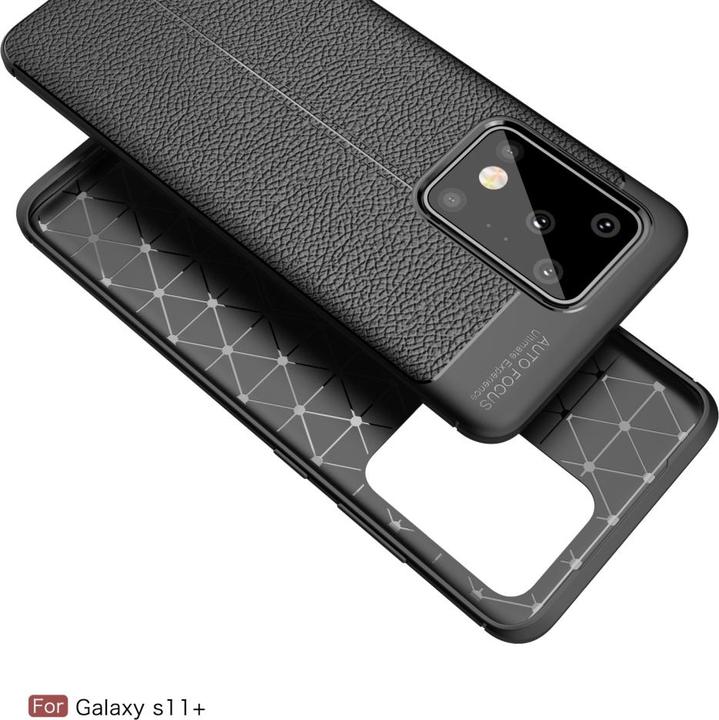 Actual product image Screenguard Samsung Galaxy S20 Ultra Case Leather Design TPU Cover (Samsung Galaxy S20 Ultra)