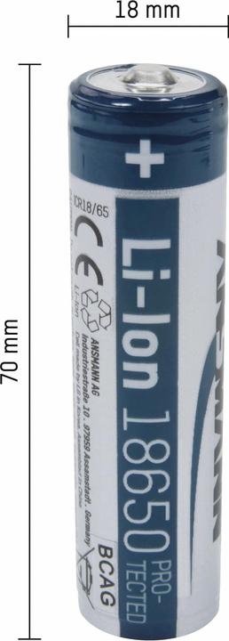 Produktbild Ansmann 18650 (1 Stk., 18650, 3500 mAh)