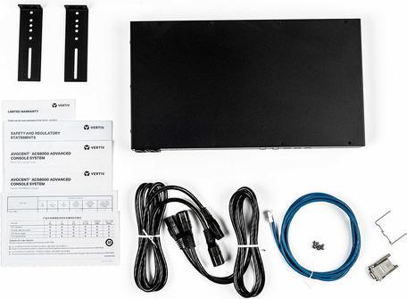 Actual product image Vertiv 48-Port ACS8000 Console System with dual AC Power Supply and Analog Modem