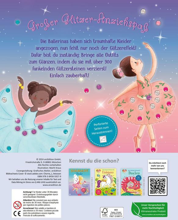 Produktbild Diamantsticker Anziehpuppen – Ballett