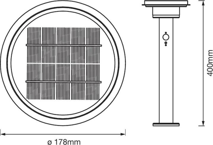Actual product image Ledvance Endura Style Solar Double Circle (400 lm, IP44)