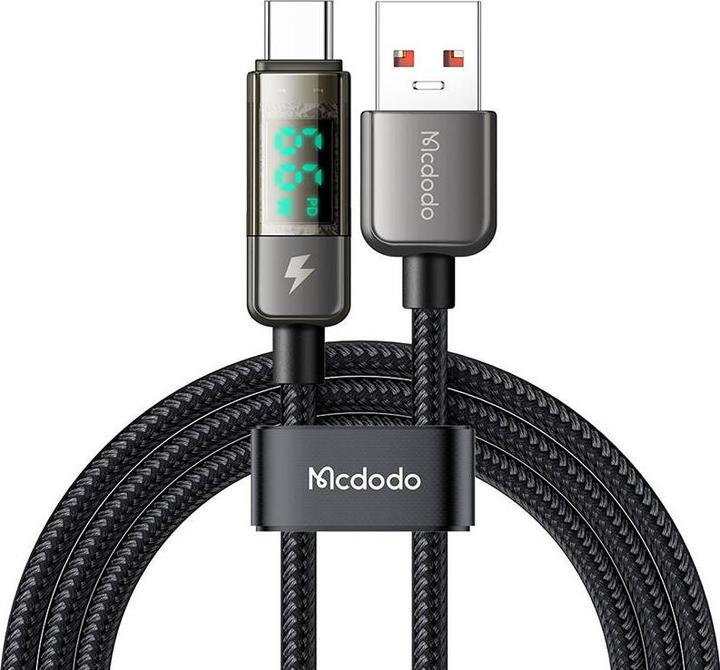 Produktbild Mcdodo CA-3630 USB-A to USB-C cable, auto power off, PD 100W, 1.2m (black) (1.20 m, 100 W)
