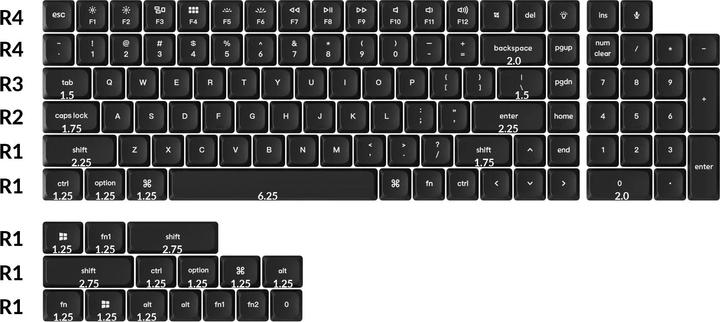 Actual product image Keychron KEY-PBT-06