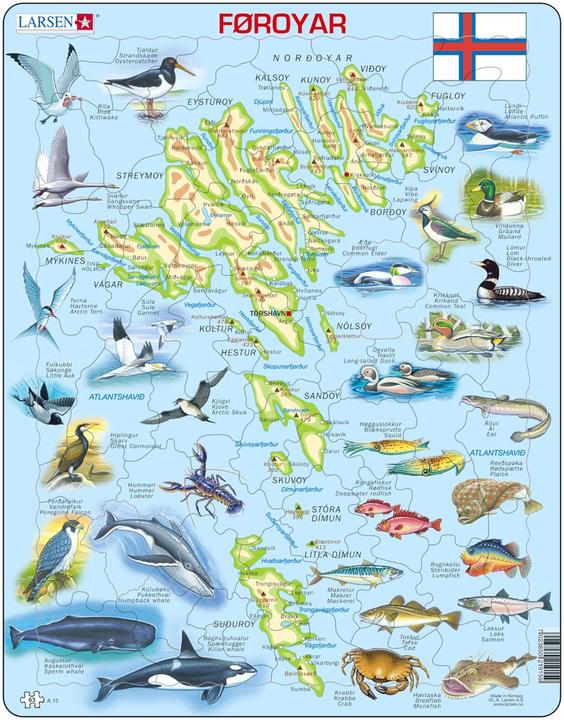 Image du produit Larsen Puzzle - Iles Féroé (pyhs) (63 pièces)
