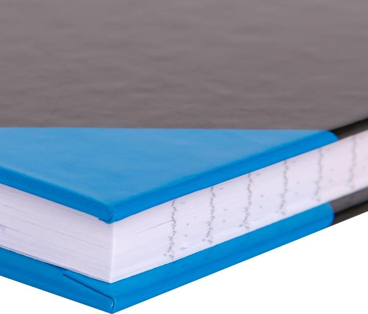 Produktbild Idena Kladde A5 liniert schwarz blau FSC-Mix (A5, Liniert, Harter Einband)