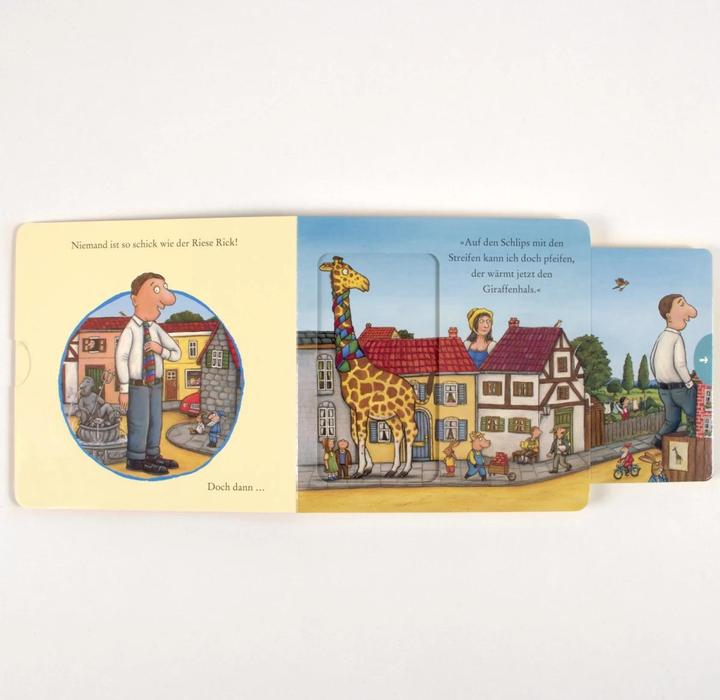 Actual product image Riese Rick macht sich schick (German, Susanne Koppe, Julia Donaldson, Axel Scheffler, 2024)
