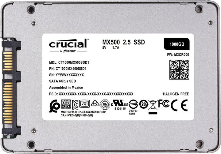 Immagine prodotto Crucial Mx500 (250 GB, 2.5")
